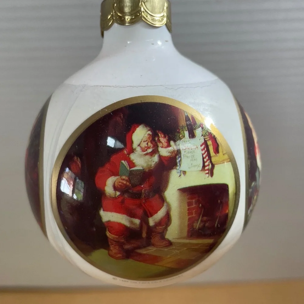 Set of 8 Vintage Christmas Ornaments Shiny Brite Satin Sheen Hallmark Made USA